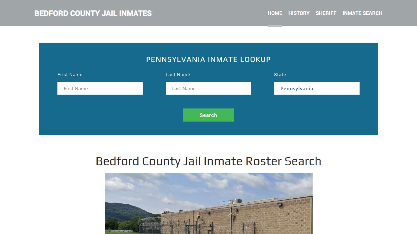 Bedford County Jail Inmate Roster Lookup, Bedford, PA