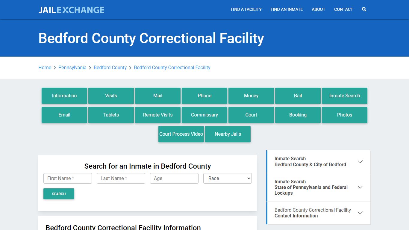 Bedford County Correctional Facility - Jail Exchange